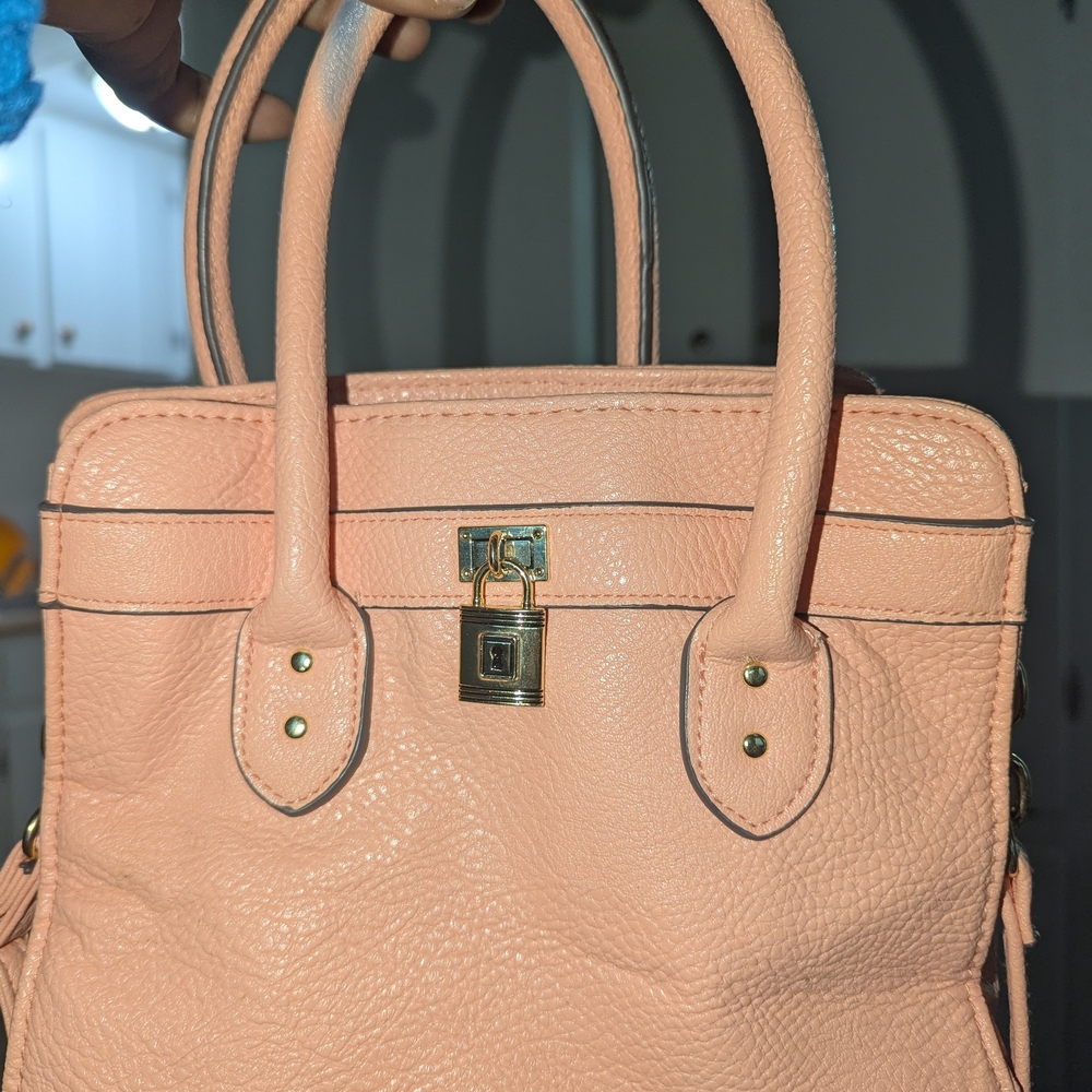 Chic Coral Satchel Bag